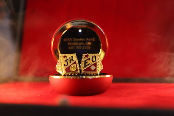 Custom Gold Initial Rings – Royal Design by New Ranganas Jewellers