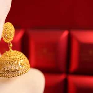Royal Filigree Gold Jhumka Earrings – Heritage Collection