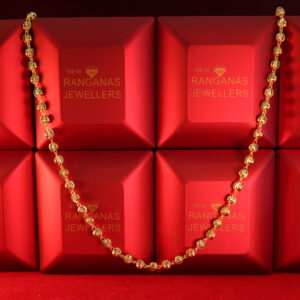 Timeless Gold Bead Chain Necklace – A Blend of Simplicity and Grace