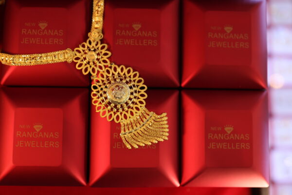 Elegant Filigree Gold Necklace | Traditional Indian Jewelry from New Ranganas Jewellers