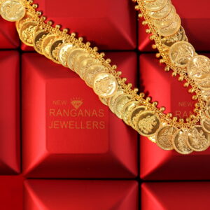 Traditional Gold Coin Necklace - Indian Wedding & Festive Jewelry